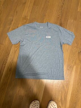RVCA Men's Heather Blue Short Sleeve Crew T-Shirt sport tee size large NWOT